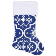 shumee Luxusná deka pod vianočný stromček a ponožka modrá 150 cm látka