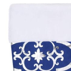 Greatstore Luxusná deka pod vianočný stromček a ponožka modrá 150 cm látka