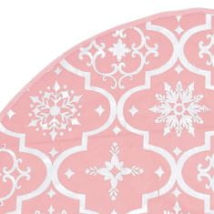 Greatstore Luxusná deka pod vianočný stromček a ponožka ružová 90 cm látka