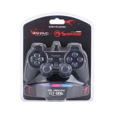 Marvo Gamepad GT-006, 15tl., USB, čierny, vibračný