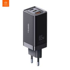 Mcdodo Sieťová nabíjačka Mcdodo GaN, 220 V, 65 W, 2x USB-C, 1x USB-A, čierna