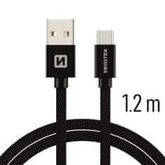 SWISSTEN USB/USB-C 1.2m, čierny