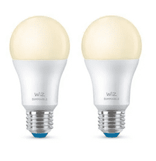 WiZ LED Žiarovka SMART WiFi A60 E27 WiZ60 DW F Biela 806lm 2700K 9W 2pcs (WZE20026011)