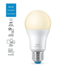 WiZ LED Žiarovka SMART WiFi A60 E27 WiZ60 DW F Biela 806lm 2700K 9W 2pcs (WZE20026011)