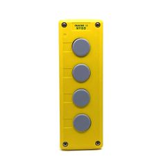Tracon Electric Krabicová zostava k tlačidlám žltá - 4x otvor 70x207x65mm