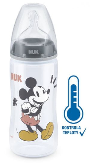 Nuk FC+ fľaša MICKEY s kontrolou teploty 300 ml