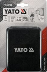 YATO Súprava stupňovitých kužeľových vrtákov 3-30mm