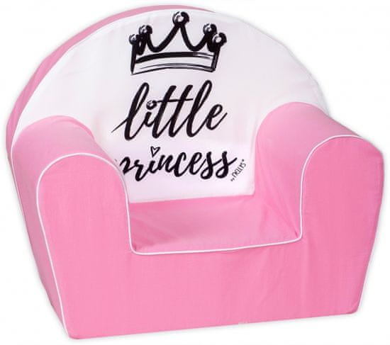 Baby Nellys Detské kresielko, pohovka LUX Little Princess, rúžové