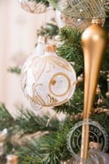 Decor By Glassor Vianočný cencúľ zlatý mat