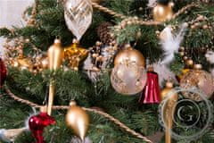 Decor By Glassor Vianočný cencúľ zlatý mat
