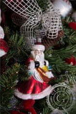 Decor By Glassor Vianočná figúrka Santa s bubienkom