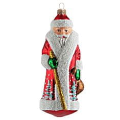 Decor By Glassor Vianočná figúrka Santa s barlou
