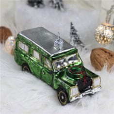 Decor By Glassor Vianočná ozdoba autíčko zelené