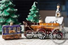 Decor By Glassor Vianočná dekorácia lokomotíva