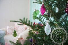 Decor By Glassor Vianočná oliva číra dekor