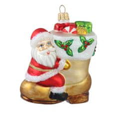 Decor By Glassor Vianočný Santa na topánke