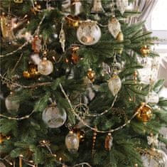 Decor By Glassor Zlatá vianočná reťaz na stromček
