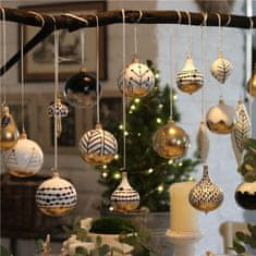 Decor By Glassor Vianočná ozdoba s dekorom smrekových vetvičiek