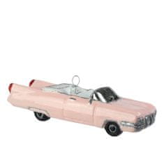 Decor By Glassor Sklenené auto ružové cabrio