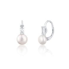 JwL Luxury Pearls Pôvabné strieborné náušnice s pravými perlami JL0716