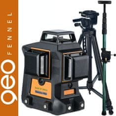 GEO Zelený laser Geofennel Geo6X - 3 x 360 ° kit + statív + tyč