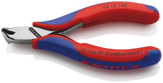 Knipex KNIPEX Kliešte cvikacie čelné, šikmé pre elektroniku