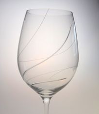 RONA Brúsené poháre na víno 360 ml - 2 kusy