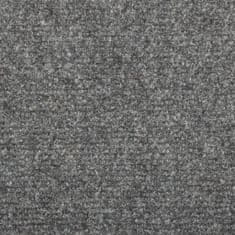 Vidaxl Nášľapy na schody 5 ks bledosivé 65x25 cm vpichovaná textília