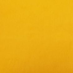 Vidaxl Podnožka horčicovo žltá 60x60x39 cm zamatová