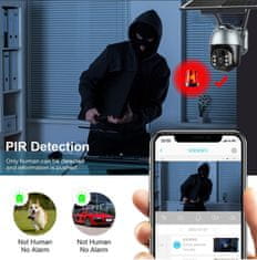Innotronik solárna PTZ otočná Wi-Fi IP kamera IUB-PT22 - rozlíšenie 4MPix