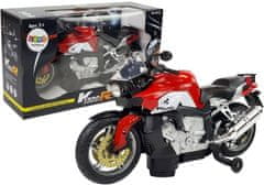 Lean-toys Batéria motocykla červená