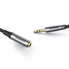 Ugreen AV190 audio kábel 3.5mm mini jack M/F 2m, sivý