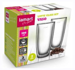 Lamart Poháre latte macchiato 380 ml - 2 ks 