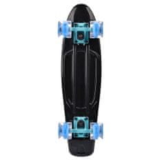 Meteor Pennyboard 23896 Black s LED kolieskami