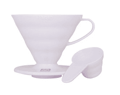 Hario Dripper Hario V60 - 02 - plastový, biely