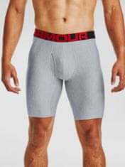 Under Armour Boxerky UA Tech 9in 2 Pack-GRY M