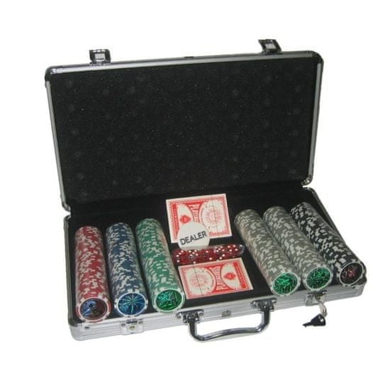 Master poker set 300 v kufri Deluxe s označením hodnôt