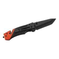 Herbertz 203911 záchranársky nôž 8 cm, čierno-oranžová, hliník