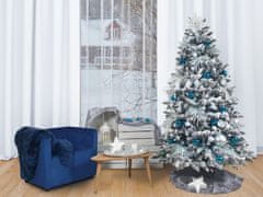 LAALU Sada vianočných ozdôb 133 ks v luxusnom boxe POLÁRNA MODRÁ na vianočné stromčeky 120-210 cm
