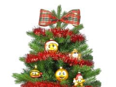 LAALU Sada vianočných ozdôb 16 ks v boxe SMAJLÍCI na vianočné stromčeky do 100 cm
