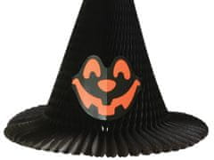 LAALU Papierový klobúk čierny 40 cm