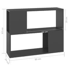 Vidaxl TV skrinka sivá 80x24x63 cm drevotrieska