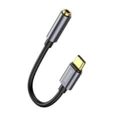 BASEUS L54 adaptér USB-C / 3.5mm mini jack, sivý