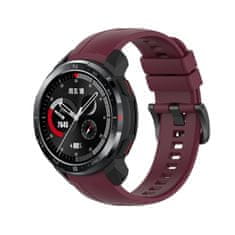 BStrap Silicone remienok na Honor Watch GS Pro, vine red