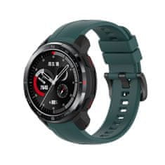 BStrap Silicone remienok na Honor Watch GS Pro, dark green