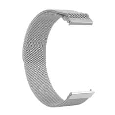 BStrap Milanese remienok na Garmin Vivoactive 4s, silver