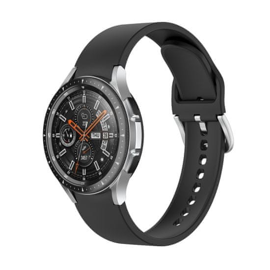 BStrap Silicone remienok na Samsung Galaxy Watch 4 / 5 / 5 Pro / 6, black