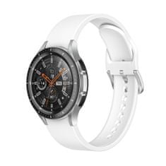 BStrap Silicone remienok na Samsung Galaxy Watch 4 / 5 / 5 Pro / 6, white