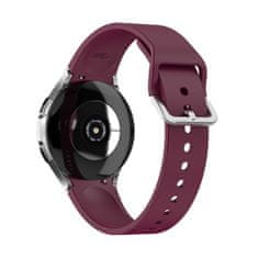 BStrap Silicone remienok na Samsung Galaxy Watch 4 / 5 / 5 Pro / 6, vine red