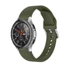 BStrap Silicone remienok na Samsung Galaxy Watch 4 / 5 / 5 Pro / 6, olive green